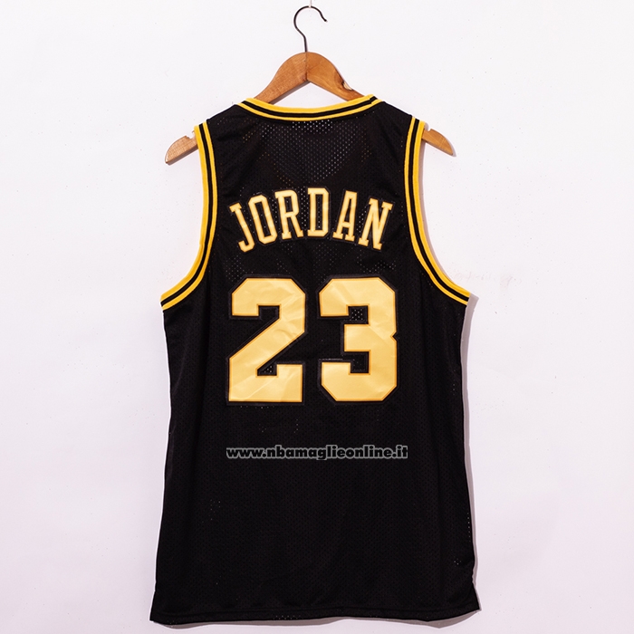 Maglia Chicago Bulls Michael Jordan #23 1998 Nba Fianls Throwback Nero